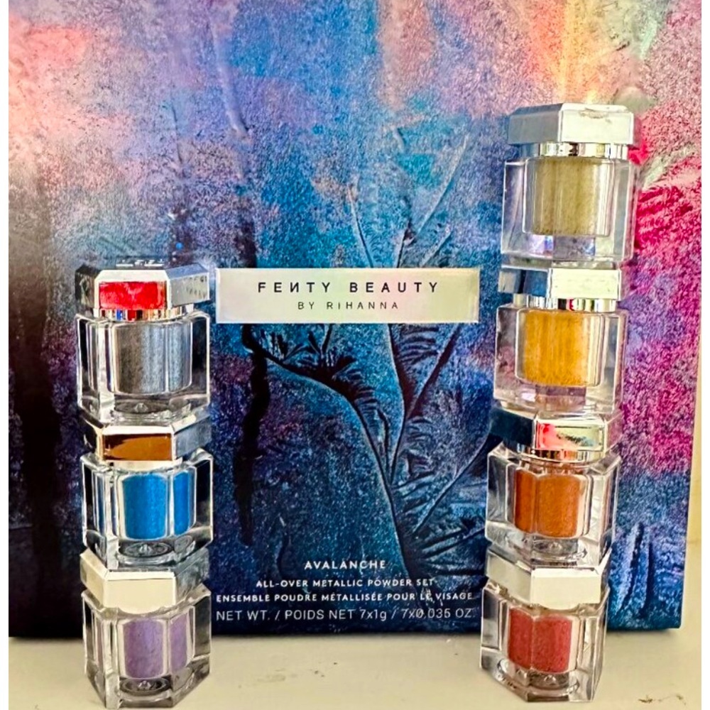 Fenty Beauty Avalanche All-Over Metallic Powder Set NIB